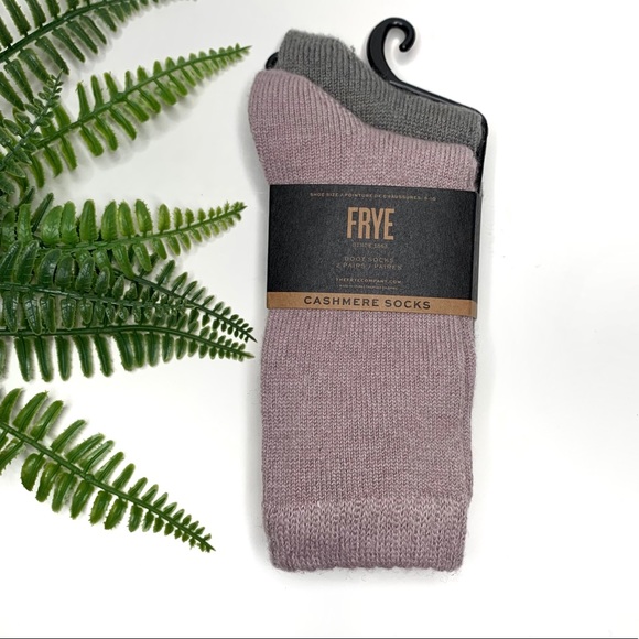 FRYE cashmere boot socks 2 pairs fits sizes 5-10